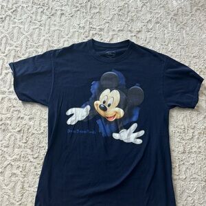 Disney Mickey Mouse  Dark Blue Mickey Mouse Tee size large